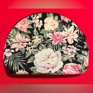 Vintage Oscar De La Renta Floral Cosmetic Bag